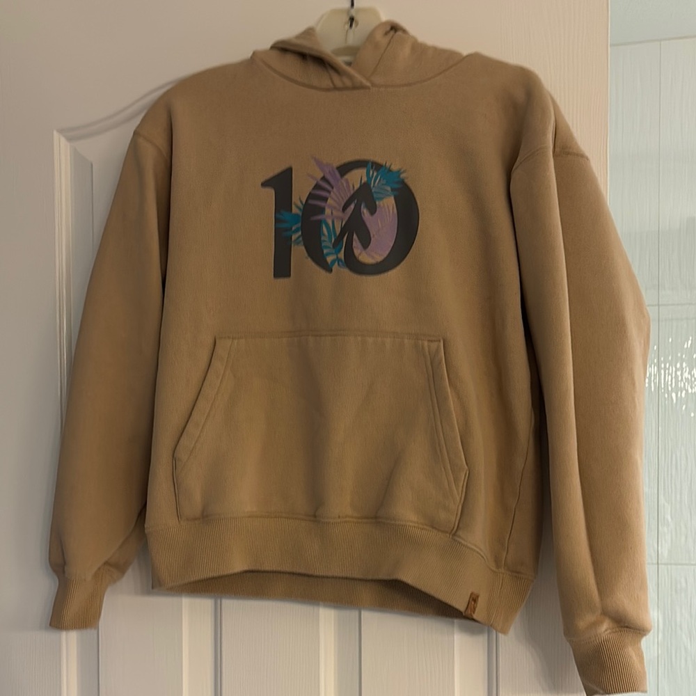Tentree Tan Hoodie with Graphic Design
